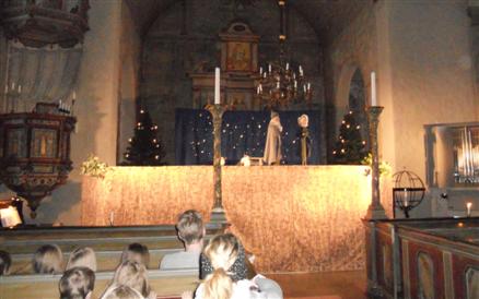 Bild föreställande Julspel i Rödöns kyrka