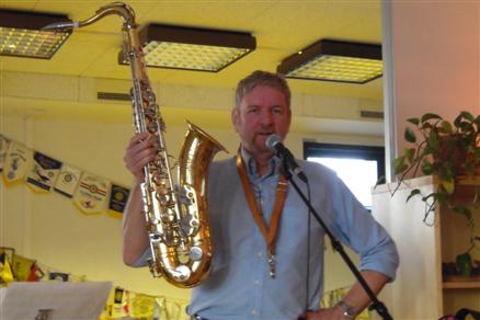 Bild föreställande Lars-Åke Johansson m sax.