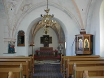 Bjällerups kyrka interiör