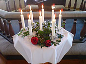 Ljuständning i Tostareds kyrka