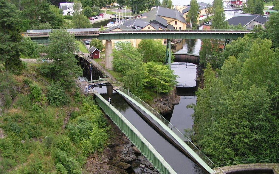 Akvedukten i Håverud som ligger i Melleruds kommun