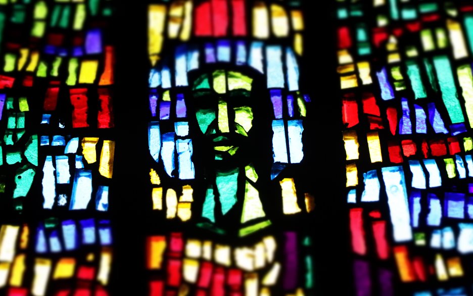 Detalj av kyrkfönster.