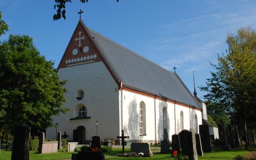 Backens kyrka och kyrkogård