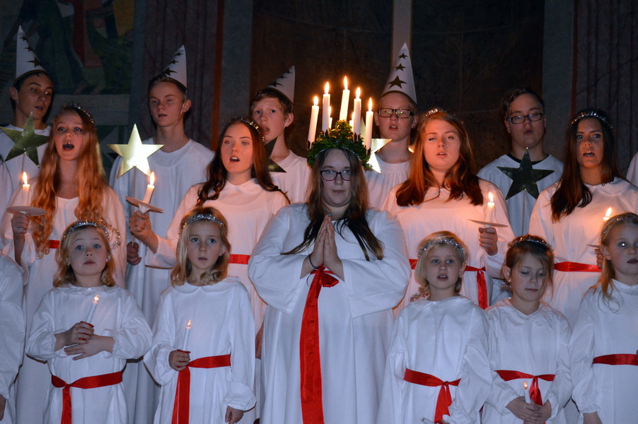 Lucia i Hjärnarps kyrka 2015