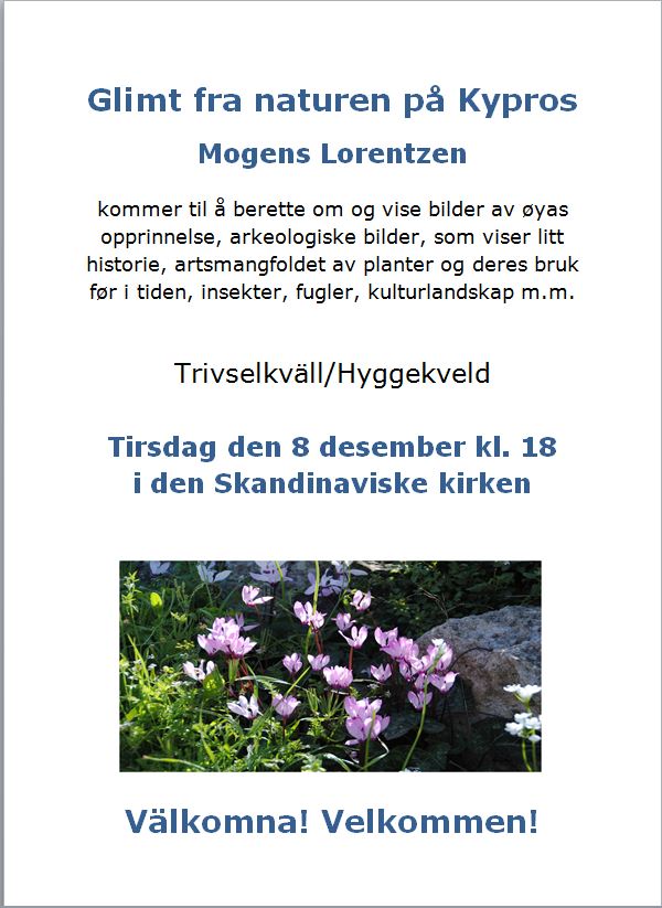 Trivselkväll 8 december