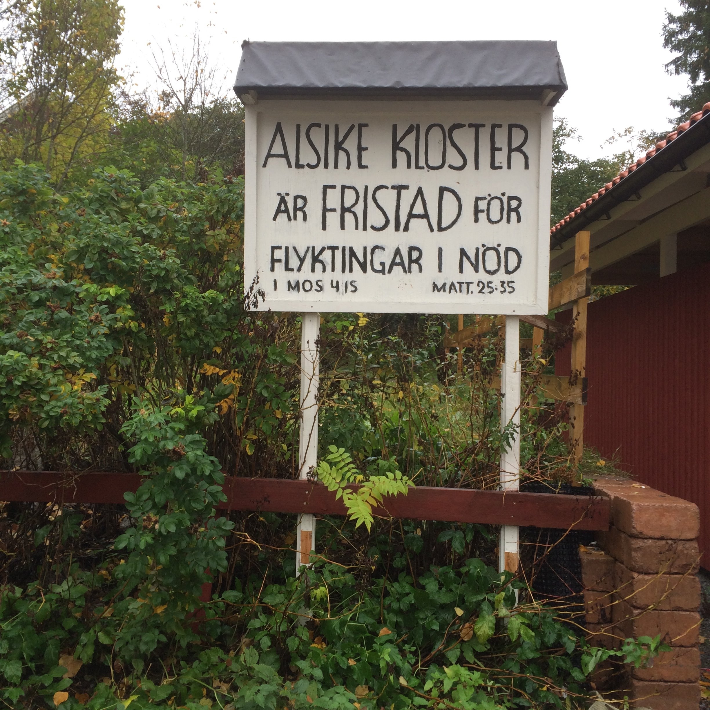 Alsike kloster - en fristad sedan 1964 för människor på flykt.