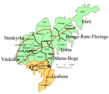 De sju församlingarna på norra Gotland