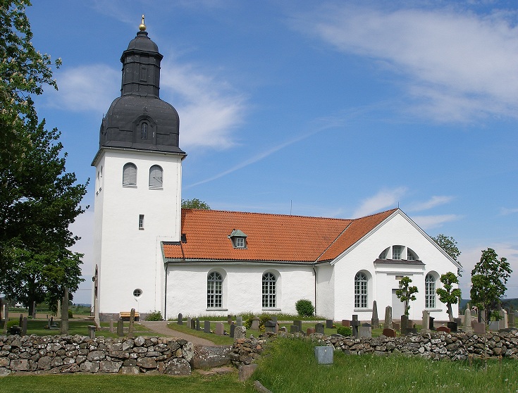 Grimetons kyrka vy från söder 2012