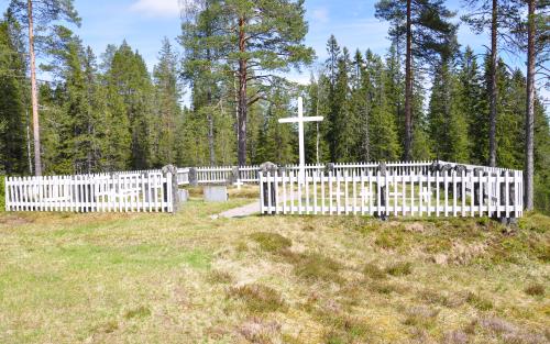 Begravningsplatsen på Råberget. 