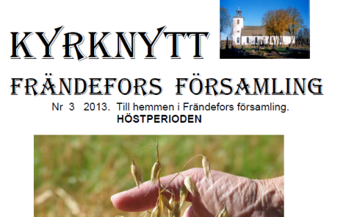 Kyrknytt, höst 2013!