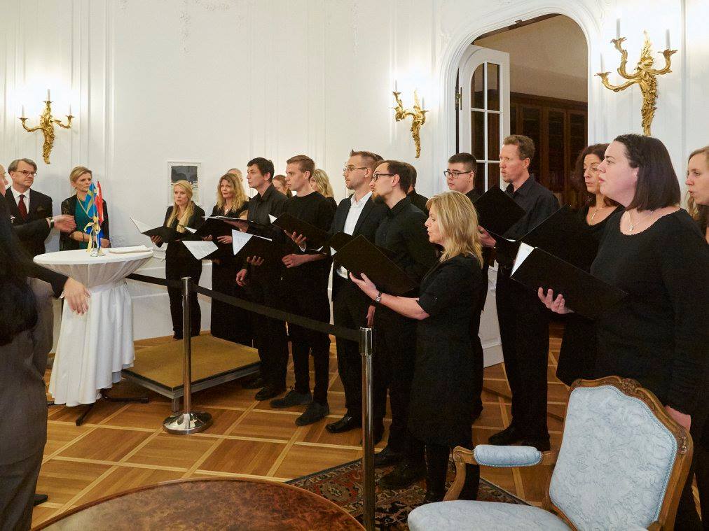 Invigningen av "Sweden House" Ambassaden och OSSE i Wien 2015