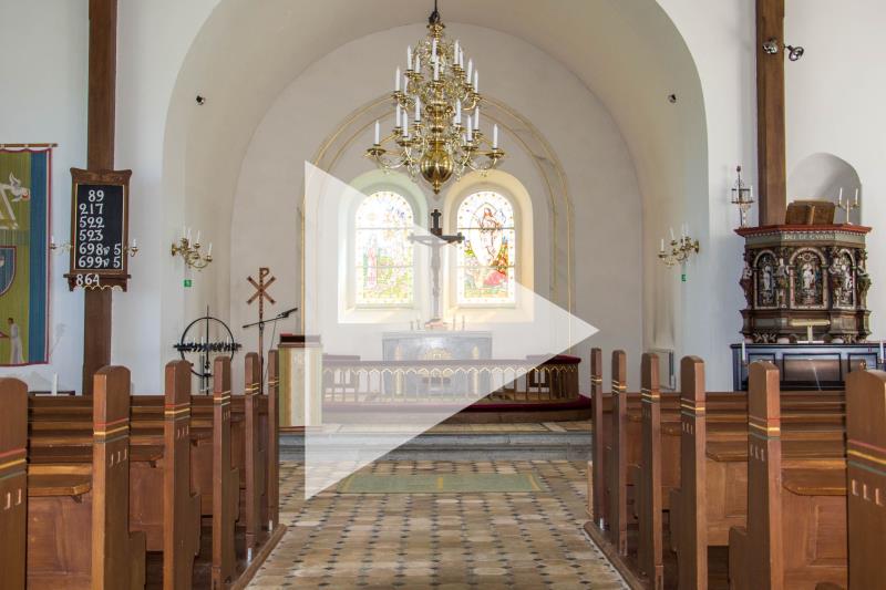 Bosarps kyrka interiör
