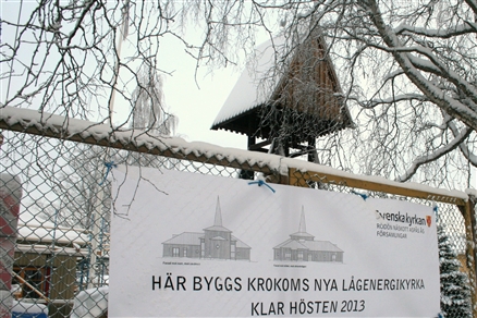 Här bygger vi en kyrka tillsammans - för tro, hopp och kärlek i Krokom. 