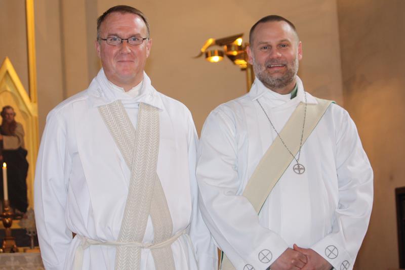 Ett särskilt grattis till vår egen Rickard Fjällström (till höger), diakon i Rörvikskyrkan.