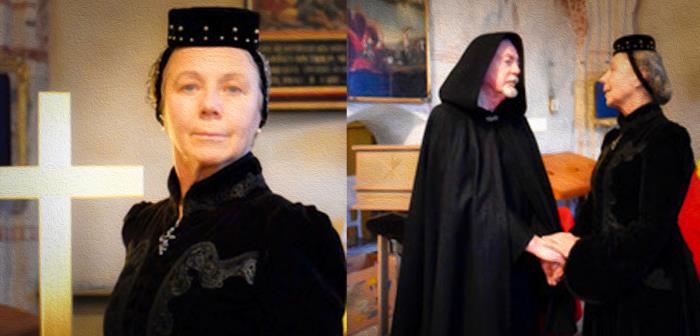 En teaterföreställning om kvinnorna och reformationen sedd genom
Kristina Gyllenstiernas ögon, av Vibeke Nielsen Svedman.
Lördag 7 november 2020 kl 16:00 i Storkyrkan. OBS! Föranmälan