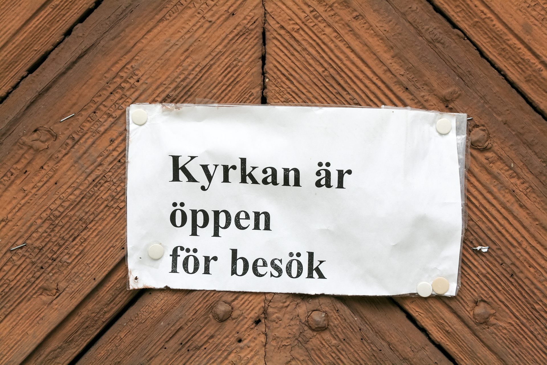 Kyrkan är öppen