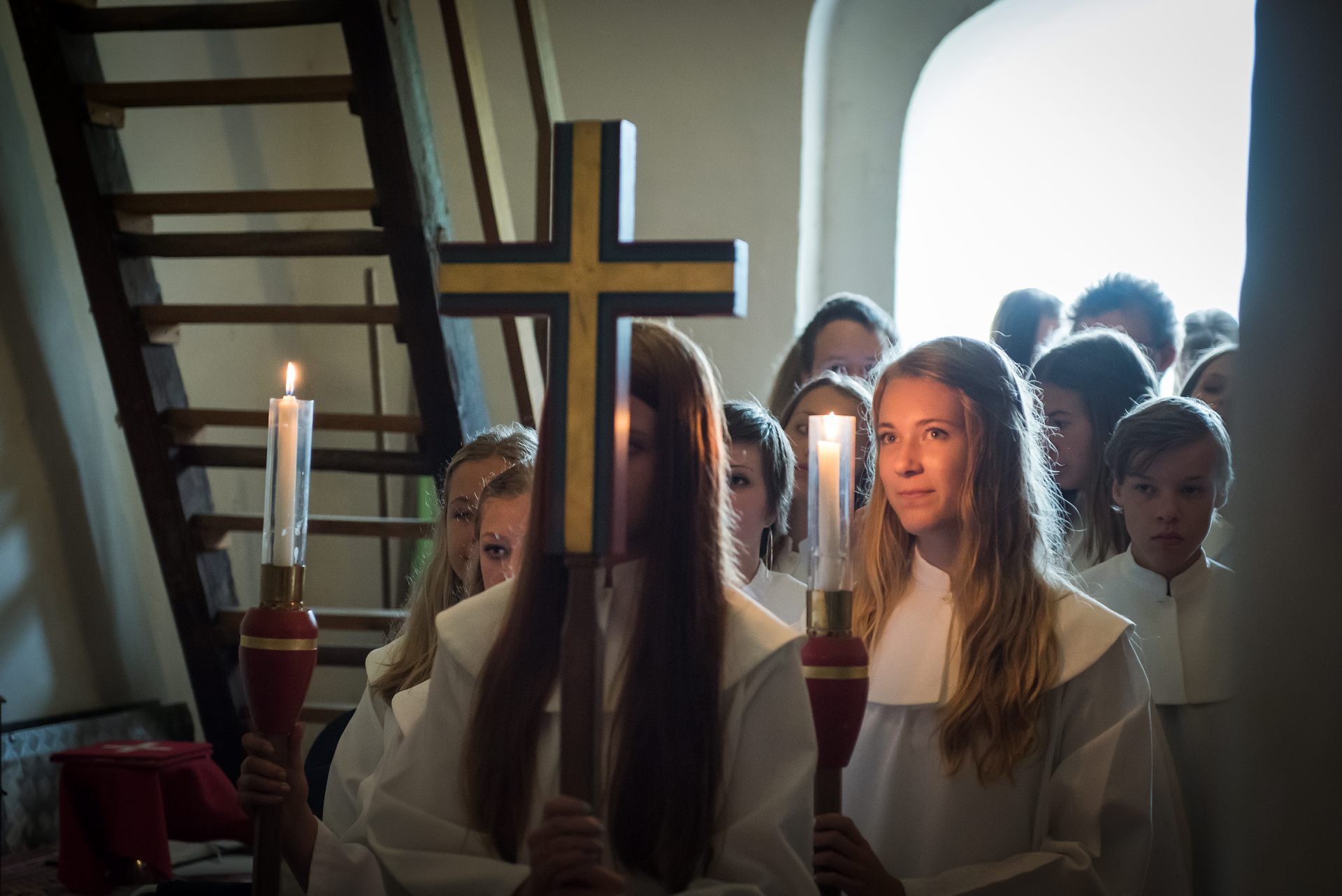 Konfirmationsprocession.