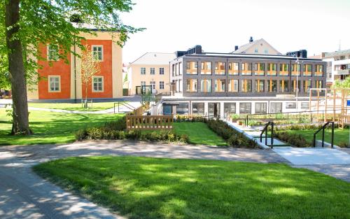 Centrala Växjö en solig sommardag.