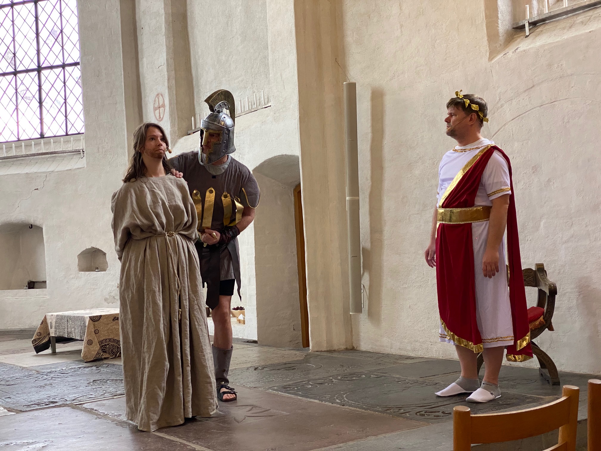 Påskspelet. Jesus blir tillfångatagen.