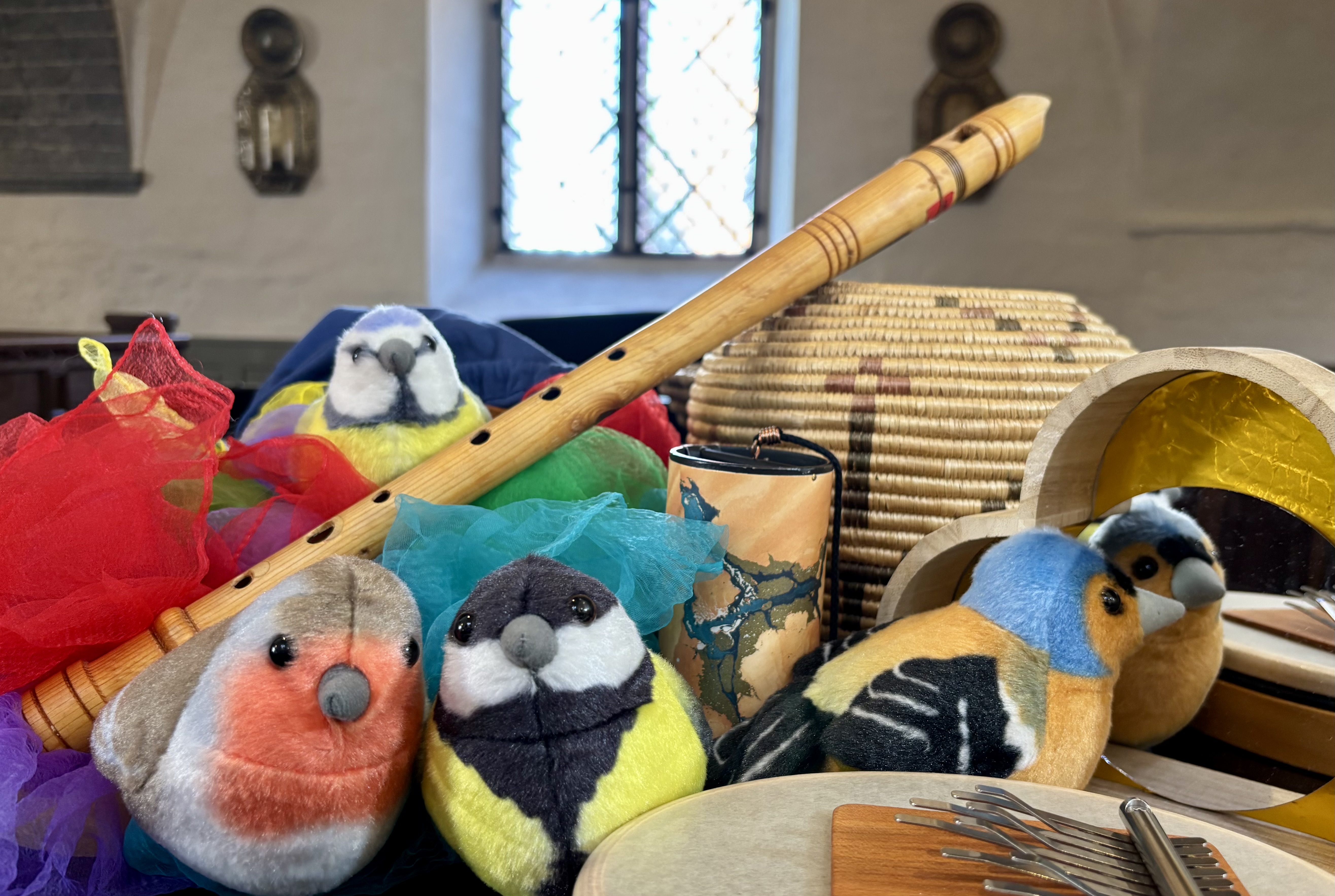 Flöjt, fåglar som gosedjur.