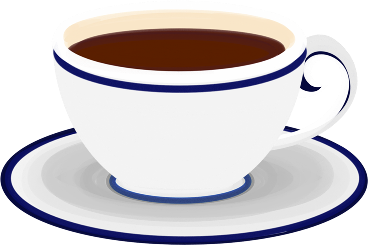 Illustrerad kaffekopp.
