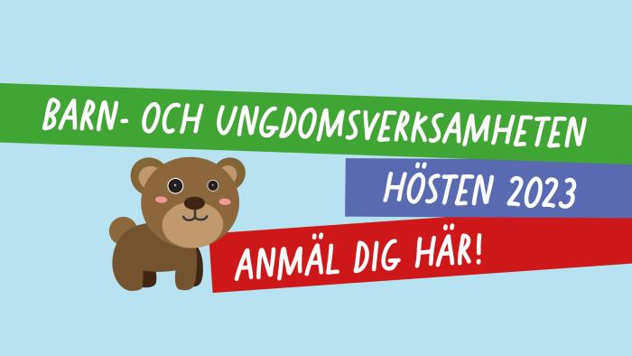 Anmäl dig till barn- och ungdomsgrupperna hösten 2023