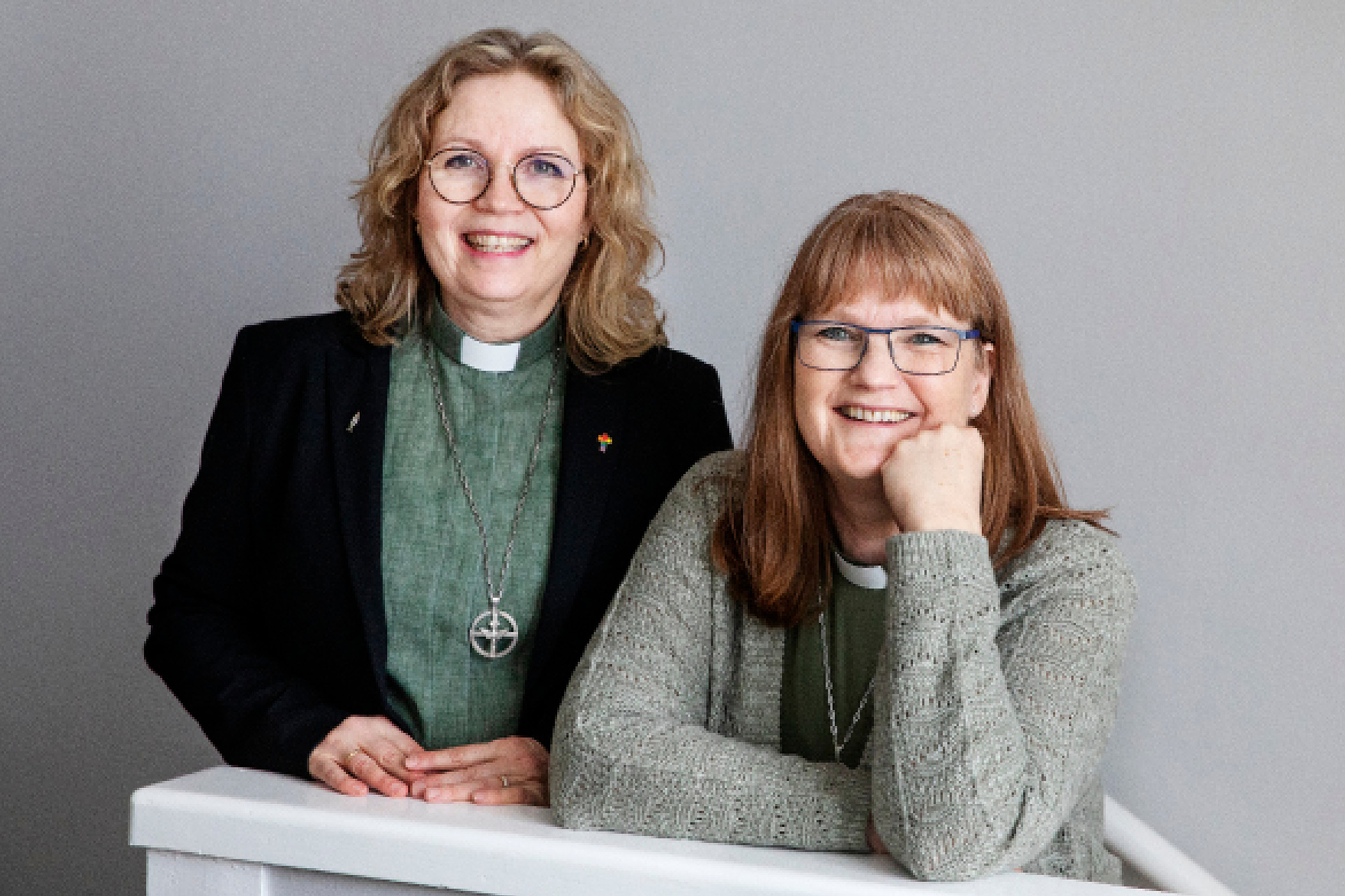 Foto på våra diakoner Taina och Linda.