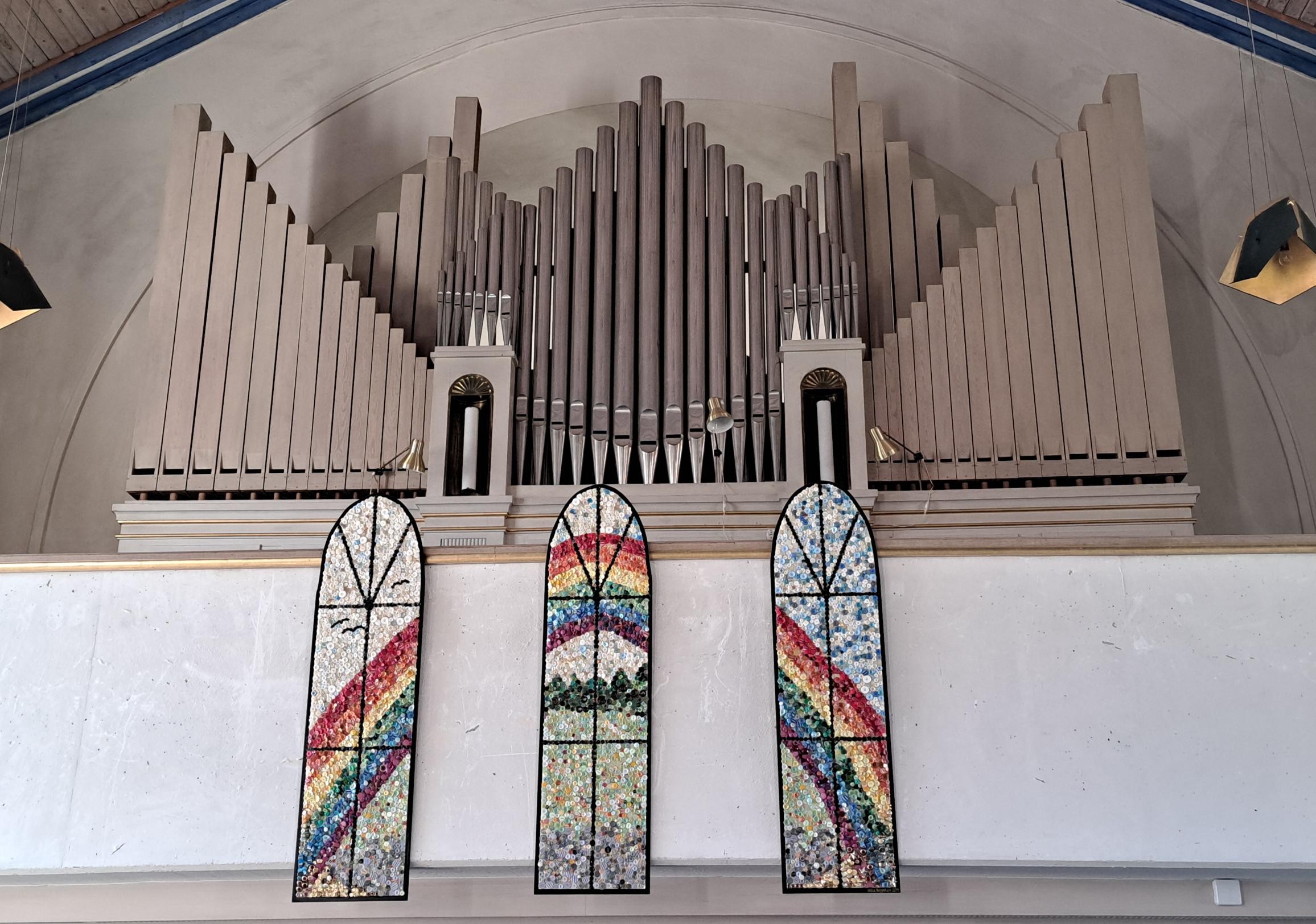 Orgelfasaden i Ödeshögs kyrka