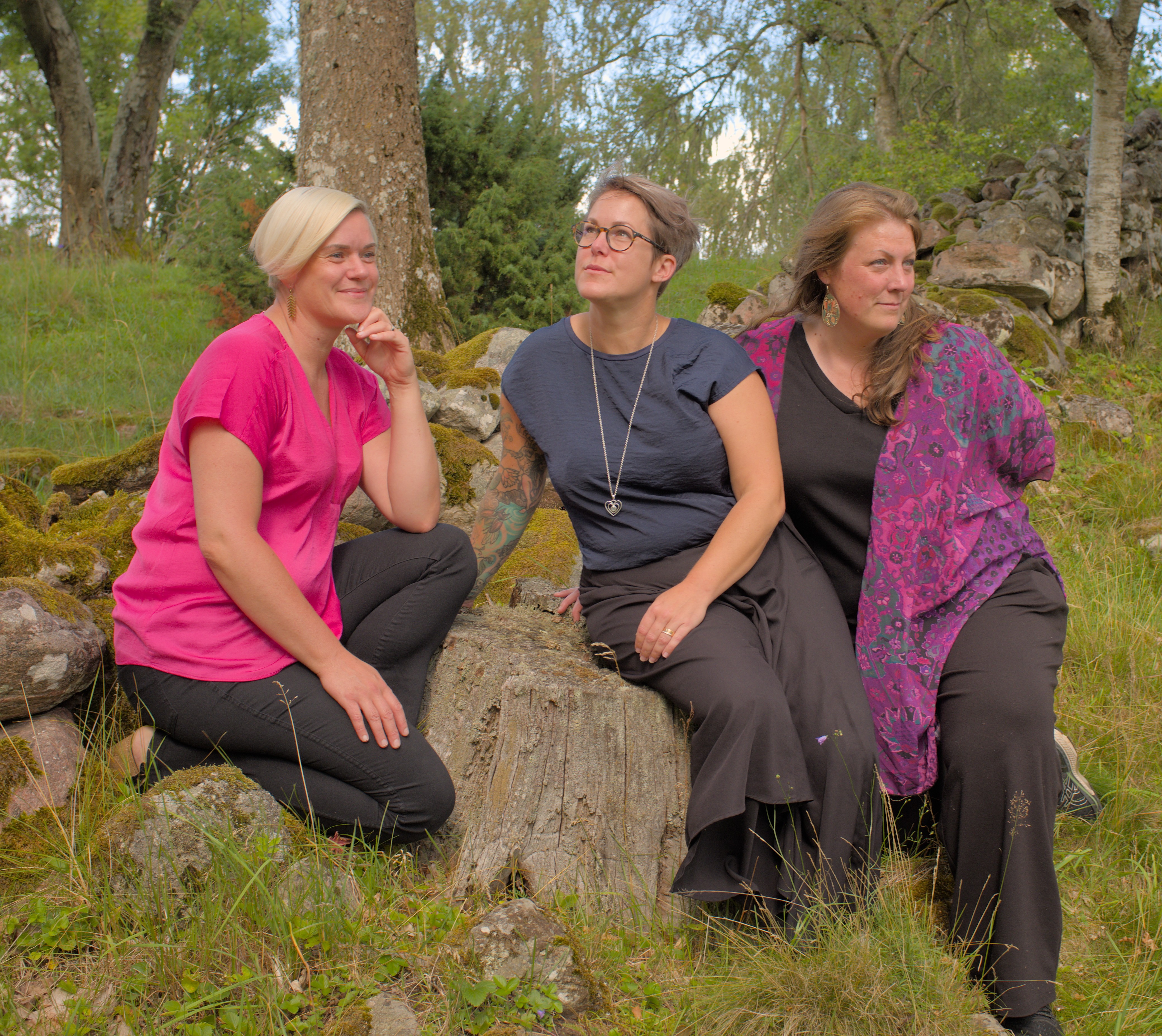 Folkmusikgruppen Trinning i naturen