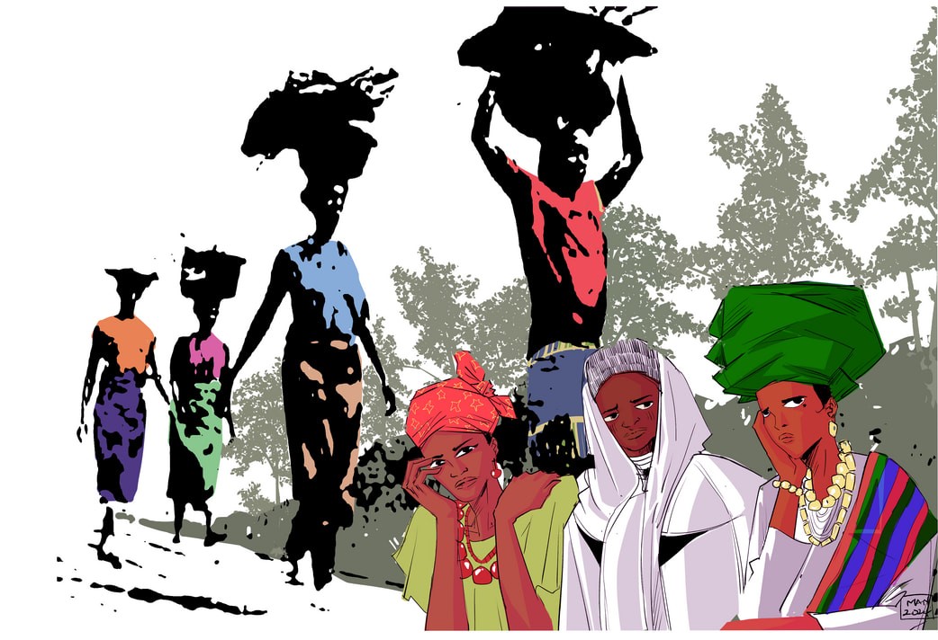 Temabilden för Världsböndagen 2026: ”Rest for the weary”, skapad av Gift Amarachi Ottah.