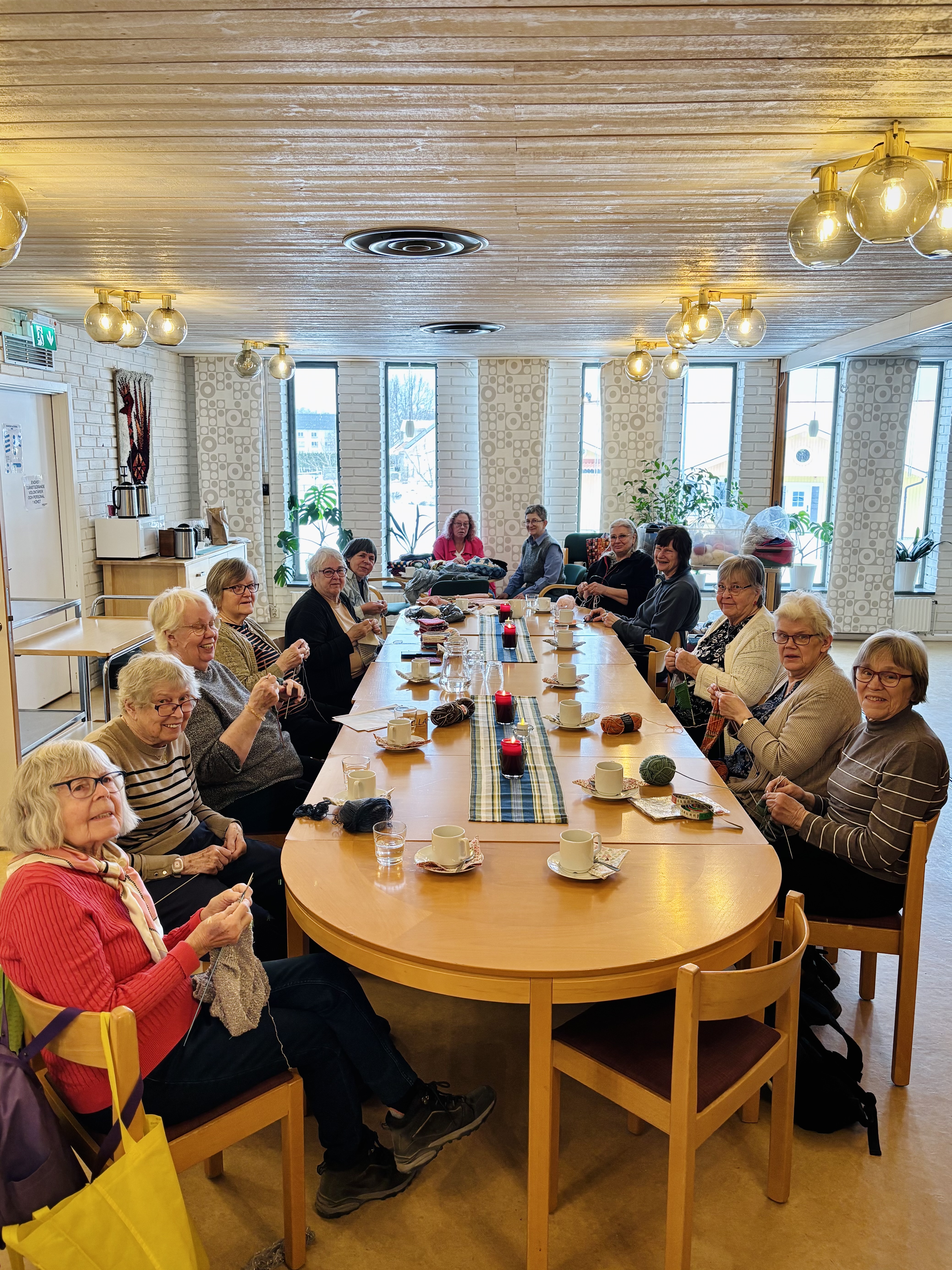 Deltagare i Tierps stickcafé