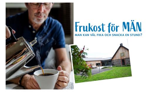 Frukost för män i Söndrums församlingsgård.