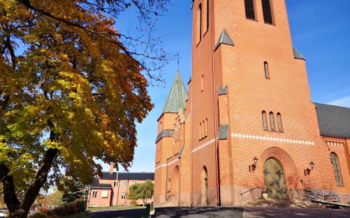 Nässjö kyrka hösten 2020