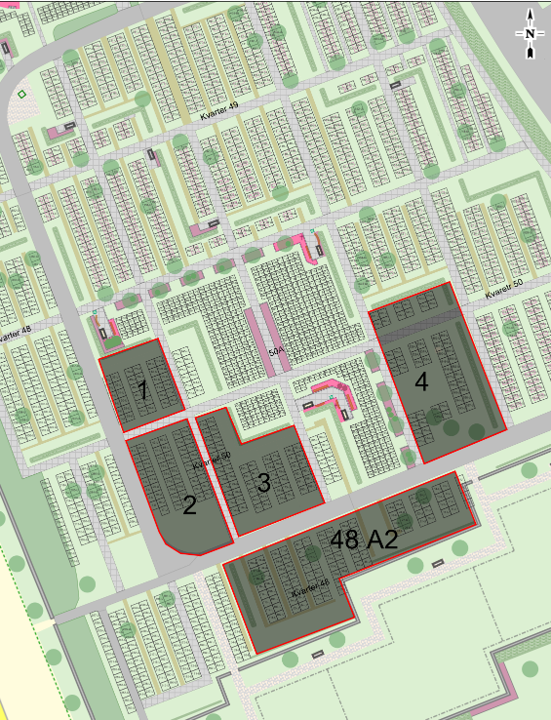 Nya ask- och urngravplatser på kv 48 och 50