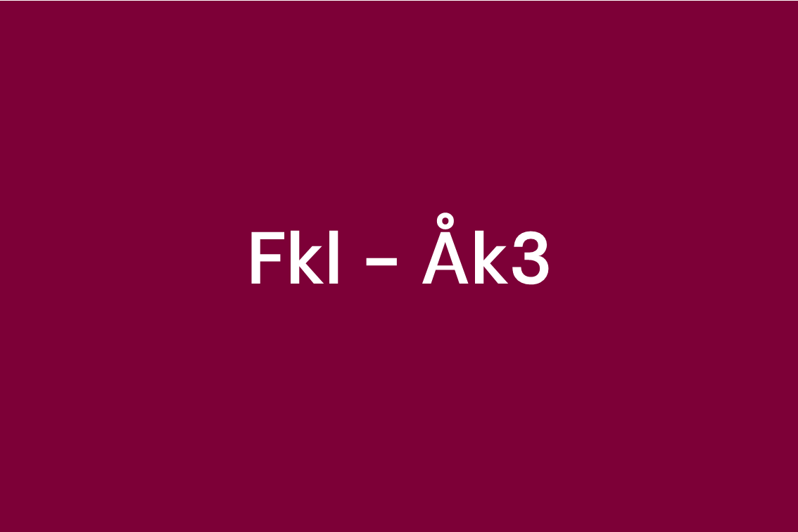 Förskoleklass - Årskurs 3