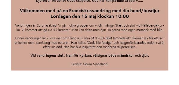 Den annonserade vandringen måste flyttas fram pga corona. Nytt daturm 29 maj!
