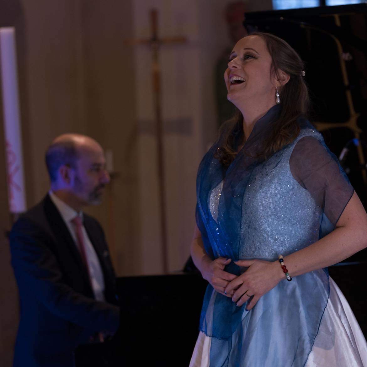 Sopranen Karin Lundin-Wistrand och organisten och pianisten Daniel Edoff