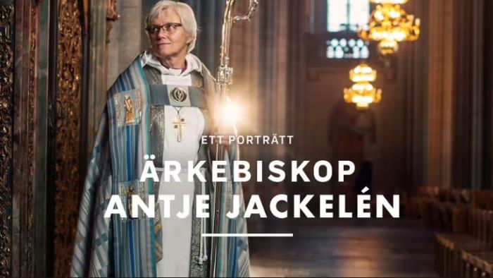 Bild på ärkebiskop Antje i liturgiska kläder.