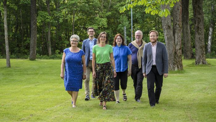 Deltagare i musikrådets musikkommitté, gruppfoto i juni 2022.