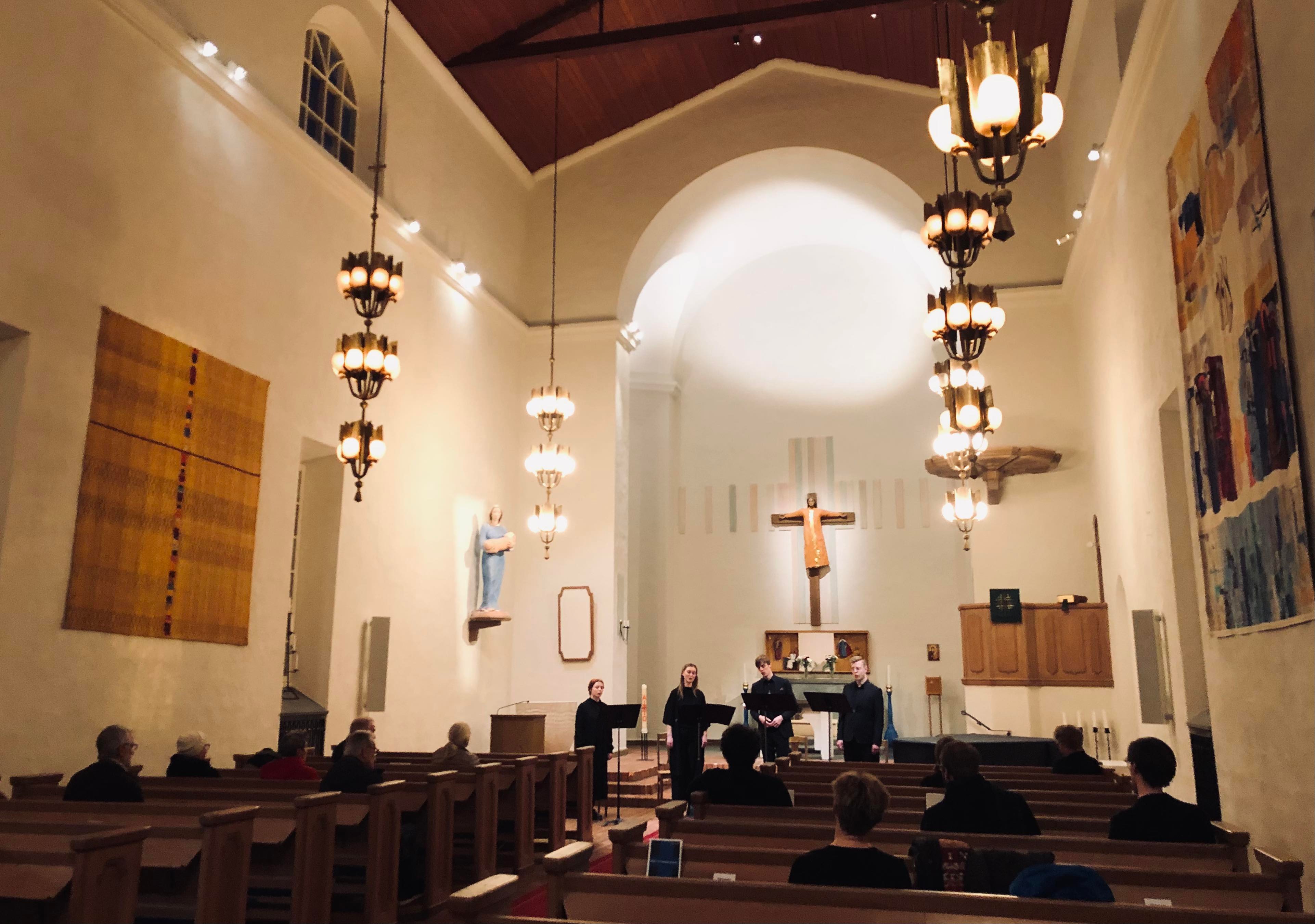 Kvartetten S:t Andrews quartet gästade Nynäshamns kyrka senast i januari 2022. 