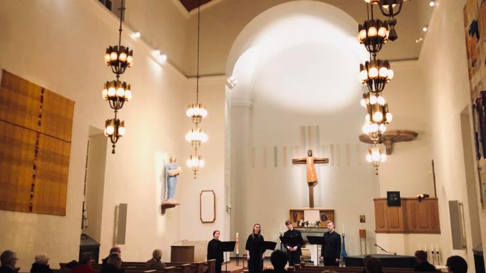 Kvartetten S:t Andrews quartet gästade Nynäshamns kyrka senast i januari 2022. 
