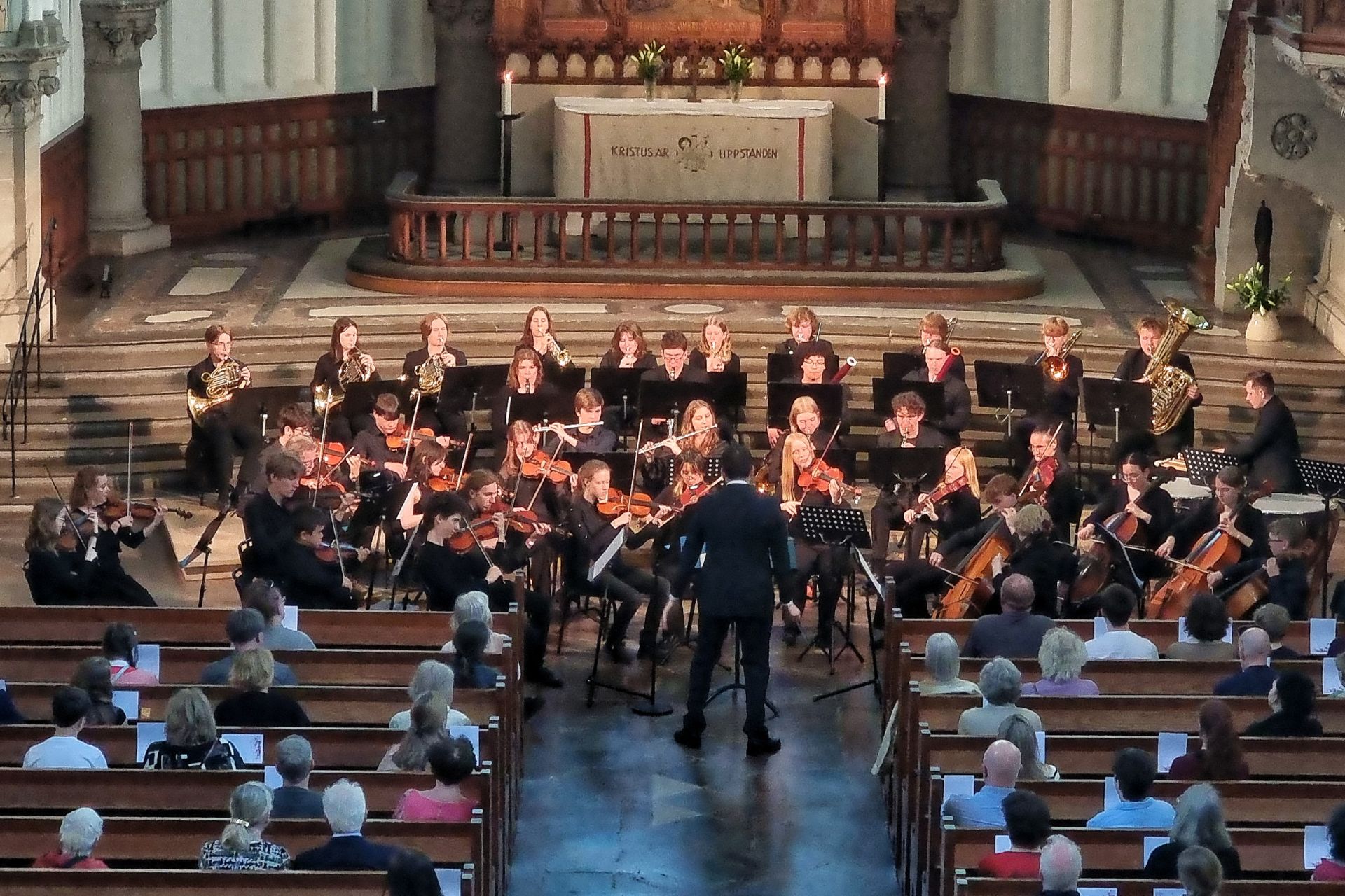 Bild på en orkester.