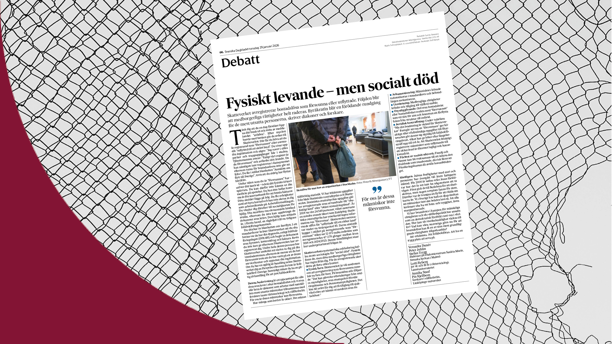 Uppdrag medmänniska debatt