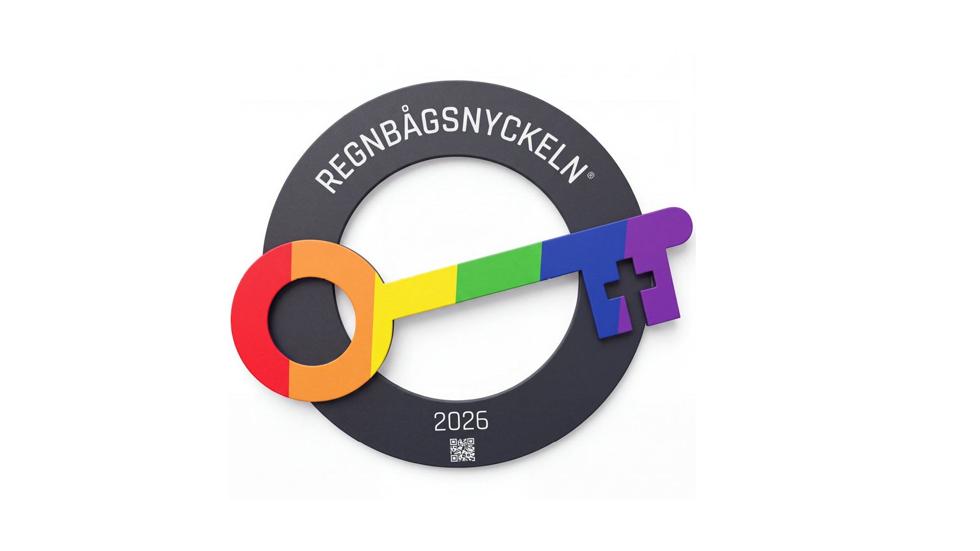 Regnbågsnyckel i papp