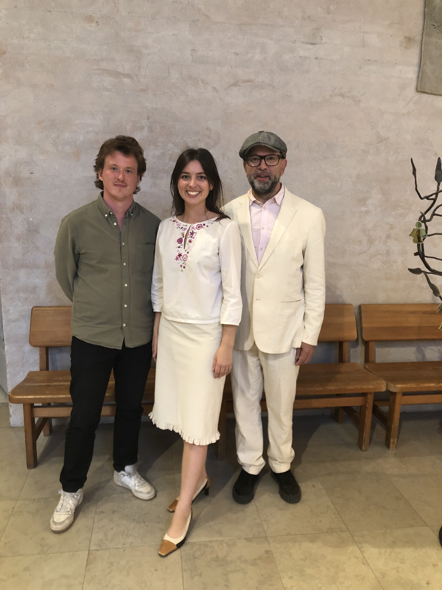 Två herrar och en dam som bjuder på jazz på svenska