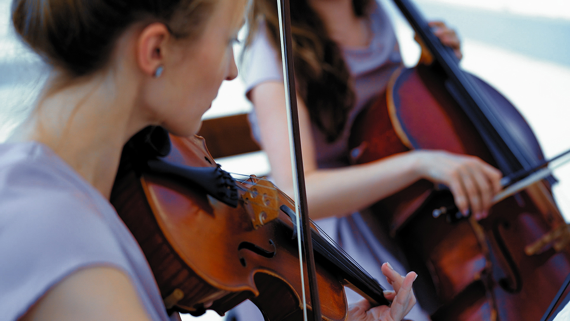 Fiol, cello, sommarmusik