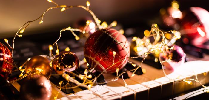 julkulor, piano, tangenter