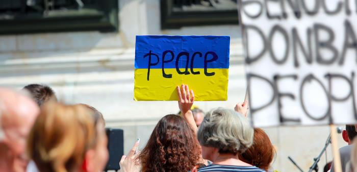 Ukraina, flagga, peace, fred
