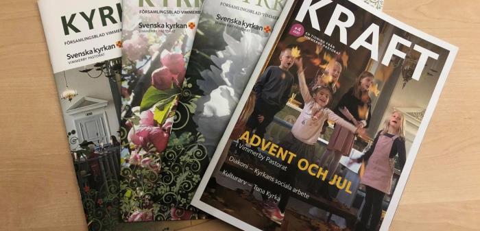 Här kan du läsa både det senaste numret av vår nya tidning KRAFT
och tidigare nummer av Kyrknytt.