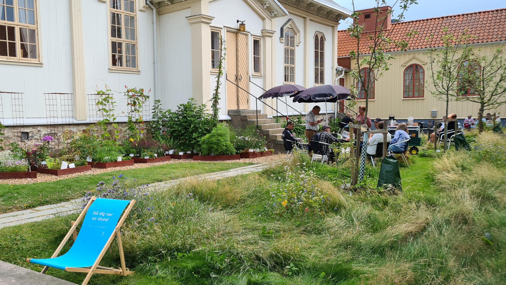 Köksträdgården vid Kungsbacka kyrka.